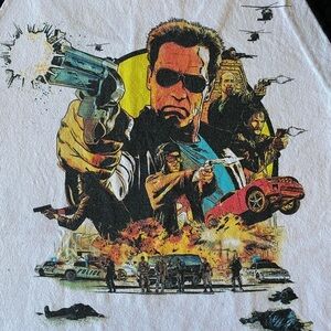 Graphic 3/4 Sleeve Tee - White